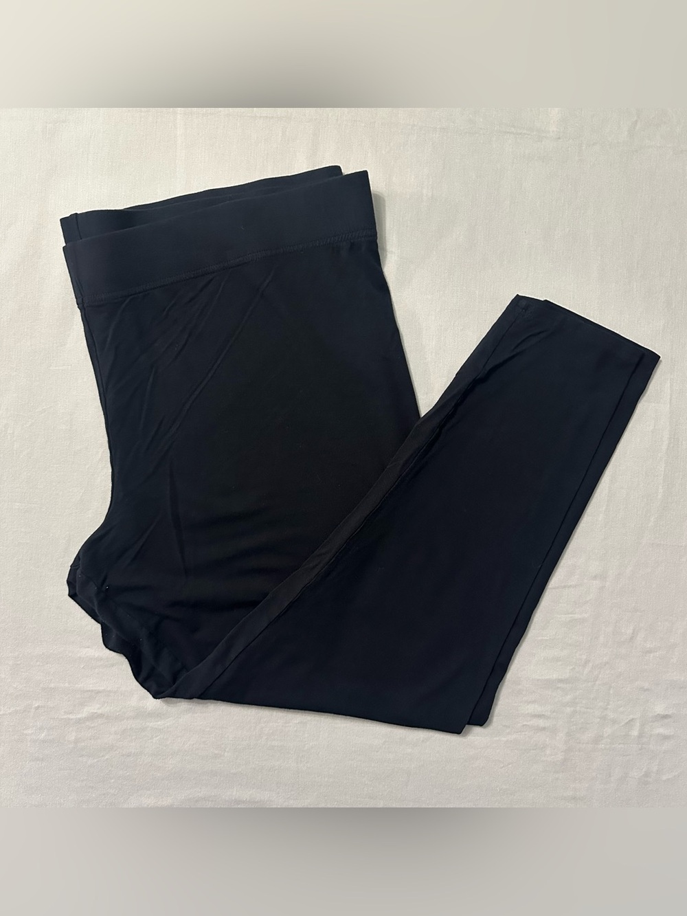 Soma Leggings XXLarge XXL Black Rayon Spandex Stretch Soft Lounge Yoga Pants
